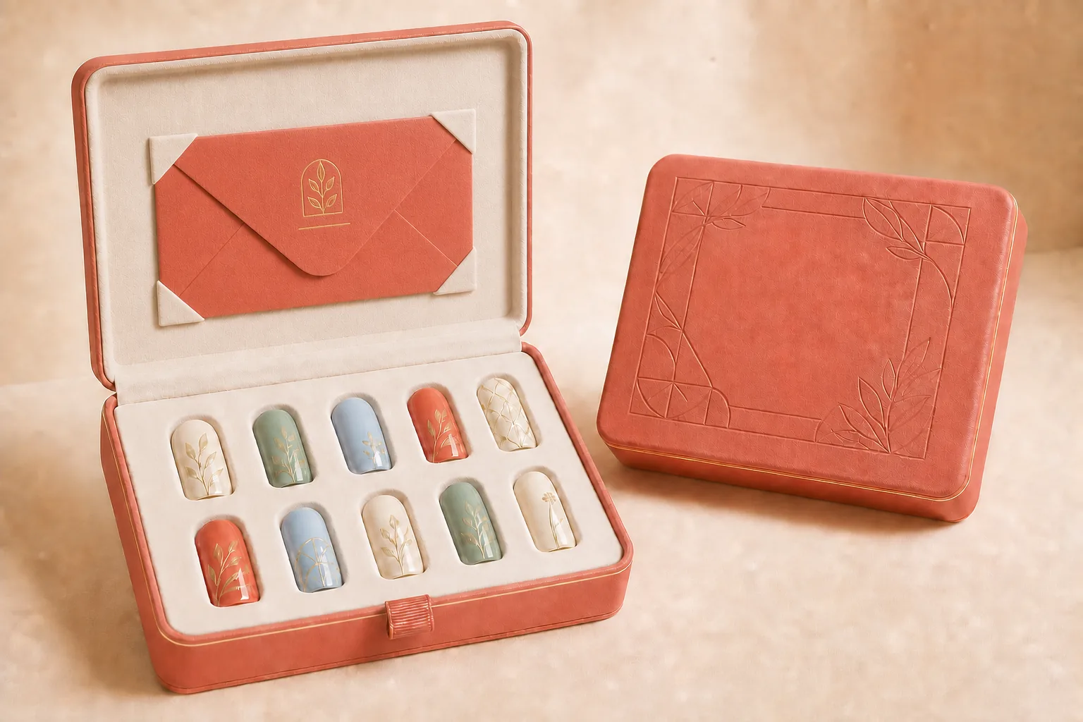 Mirelle presentation box with press-on nail set